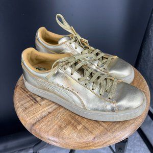 Gold 2018 Puma Sneakers. Womens Size 9